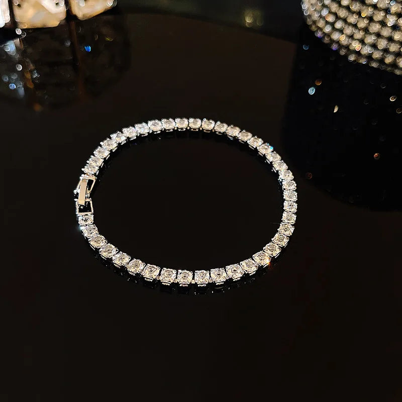 Luxury Gold Square Zircon Bracelet