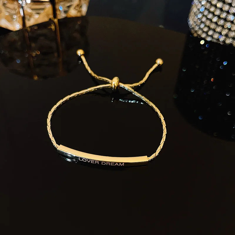Luxury Gold Square Zircon Bracelet