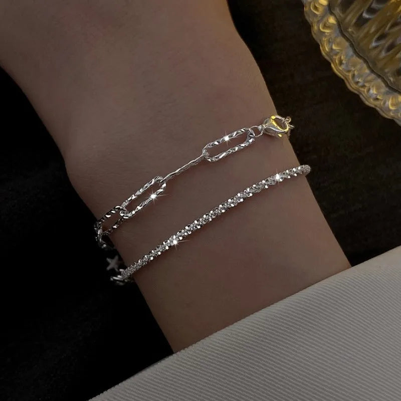 Luxury Gold Square Zircon Bracelet
